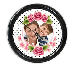 Orologio da muro rotondo Corncie di rose