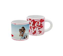 Tazzina espresso personalizzata con grafica per San Valentino