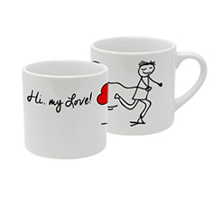 Tazza Coffee con grafica man in love