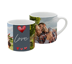 Tazza caffè Americano Three hearts