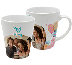 Tazza colazione grafica compleanno bambina
