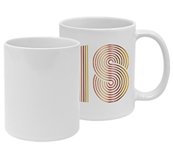 tazza panoramica per compleanno con grafica per 18 anni