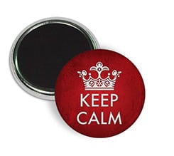 Magnete calamita Keep calm rosso