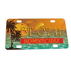 Targa personalizzata Tramonto esotico