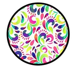 Zerbino Rotondo in Gomma 85 cm Fluo