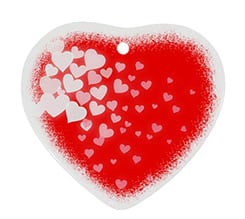 Decorazioni natalizie ceramica cuore Hearts in fly