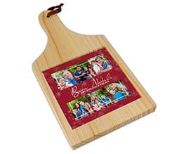 Tagliere in legno Red Christmas
