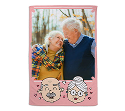 Coperta prestige con foto e grafica per la festa dei nonni