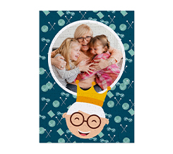 Foto puzzle A3 grafica nonna con corona