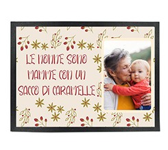 Zerbino in Gomma 80x60 con foto e dedica per nonna