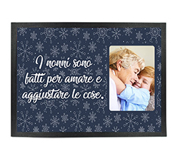 Zerbino in Gomma 80x60 con foto grafica nonni da amare