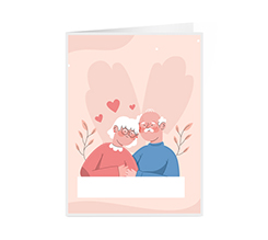 Biglietto Auguri con grafica per festa dei nonni