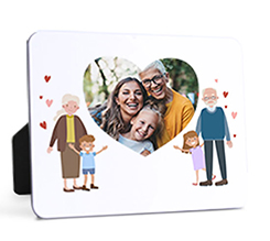 Cornice Media Personalizzata con foto e grafica nonni con nipoti
