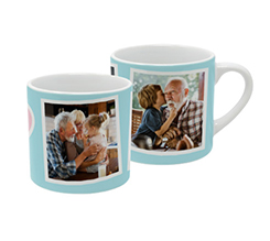 Tazza caffè americano personalizzata con foto e grafica nonni abbracciati