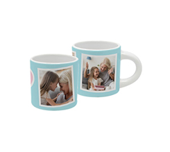 Tazzina espresso personalizzata con foto e grafica nonni abbracciati