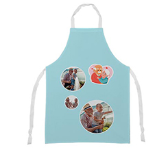 Grembiule grafica nonni abbracciati con foto