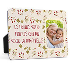 Cornice piccola con foto e grafica dedica per nonna
