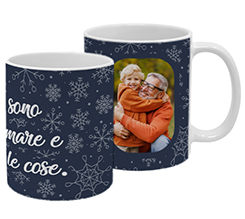 Tazza con stampa panoramica personalizzata con foto e grafica nonni da amare