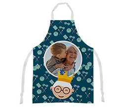 Grembiule personalizzato con foto e grafica nonna con corona
