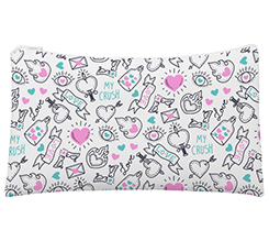 Astuccio a bustina con grafica love