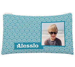 Astuccio a bustina con nome immagine e grafica onde tonde