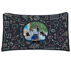 Astuccio a bustina con foto e grafica elementi scuola