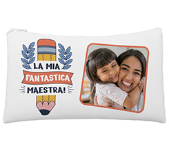 Astuccio a bustina con foto e grafica fantastica maestra