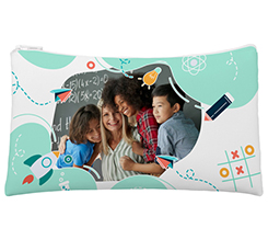 Astuccio a bustina con foto e grafica scuola