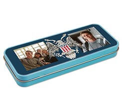 Portapenne in metallo Academy militare