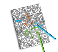 Quaderno Copertina da Colorare Rosoni