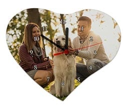 Orologio Cuore Legno 25x21 Classic bianco