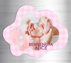 Calamita nuvola Impronte rosa