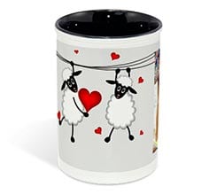 Portapenne in ceramica Sweet sheeps