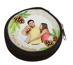 Portamonete rotondo Pine cone