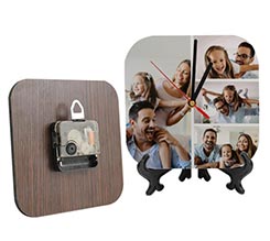 Orologio in legno smussato Lovely collage