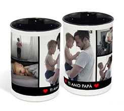 Portapenne in ceramica Ti amo papà collage