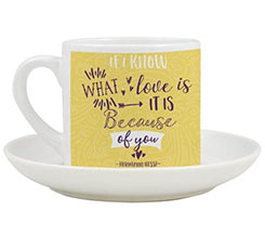 Tazza caffè Americano Because of you