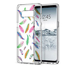 Cover Trasparente Galaxy Note 8 Piume