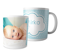 Tazza panoramica Elefantino celeste