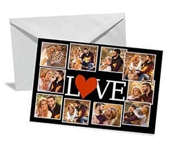 Bigliettino Auguri Lovely collage