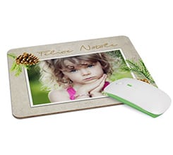 Tappetino Mouse in Legno Rettangolare Pine cone