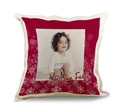 Cuscino in Juta Buone feste