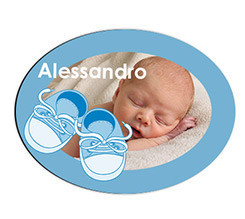 Calamita Ovale 12x9 cm Scarpette bimbo