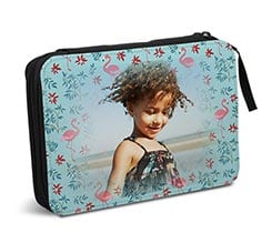 Astuccio Scuola Fenicotteri con Fiori