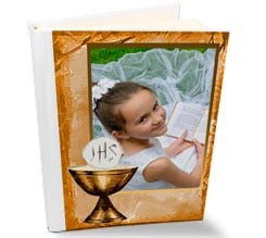 Album foto pelle prima comunione