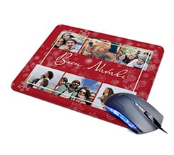 Tappetino Mouse in Pelle Red Christmas