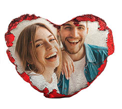 Crea Cuscino Cuore con Paillettes
