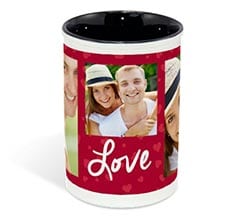 Portapenne in ceramica Love for collage