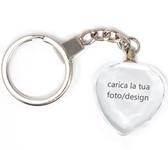 Portachiavi in Cristallo a Cuore