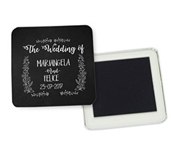 Magnete quadrato frigo Black wedding